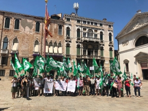 La manifestazione dei pensionati ANP a Venezia