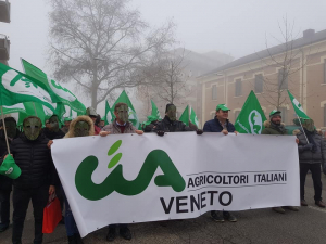 Meteo pazzo e caro prezzi, Cia Veneto manifesta e incontra i Prefetti