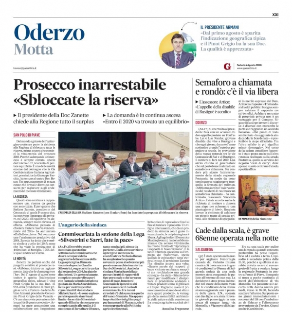 Gazzettino, 4 agosto 2018