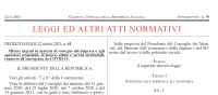 Decreto Sostegni: colmato un vulnus per filiere che erano state penalizzate