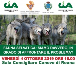 Fauna selvatica, convegno a Roana